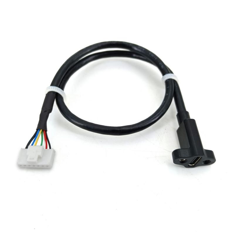 USB 2.0 TIPO C F TO PH2.0-ko kableatu industrialaren arnesa